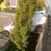 Spektakulärer Verkehrsunfall auf der Grünbergstraße
