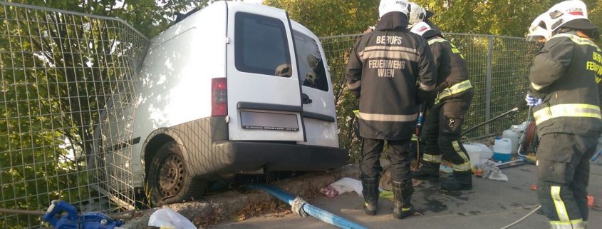 Spektakulärer Verkehrsunfall auf der Grünbergstraße