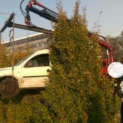 Spektakulärer Verkehrsunfall auf der Grünbergstraße