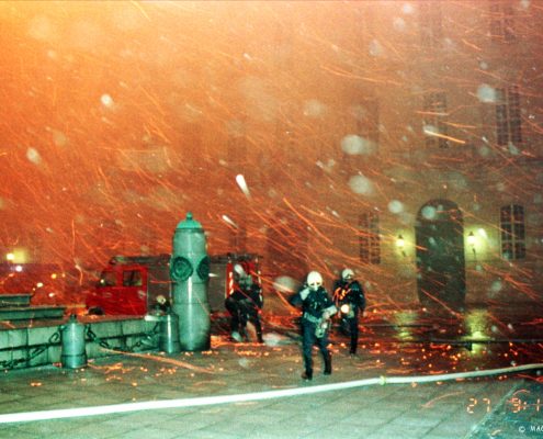 Redoutensäle der Wiener Hofburg vor 25 Jahren durch Großbrand zerstört