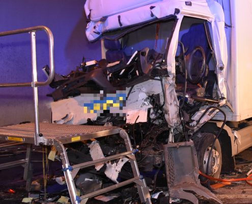 Tödlicher Verkehrsunfall im Tunnel