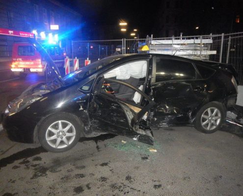 Zwei Verletzte nach Verkehrsunfall in Wien-Favoriten