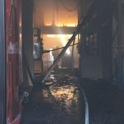 Brand einer Halle