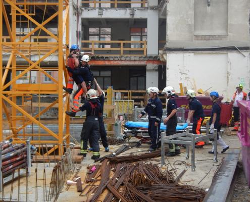 Großeinsatztag für die Höhenretter der Berufsfeuerwehr Wien