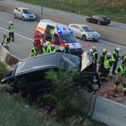 Fünf zum Teil Schwerverletzte nach Verkehrsunfall auf S1