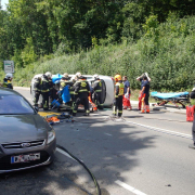 Verkehrsunfall auf der Höhenstraße fordert einen Verletzten