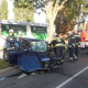 Verkehrsunfall – PKW-Lenker im Unfallfahrzeug eingeklemmt