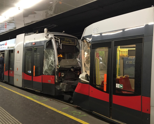 7 Verletzte bei Straßenbahnunfall in Wien-Margareten
