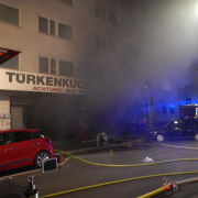 Tiefgaragenbrand in Wien - Mariahilf