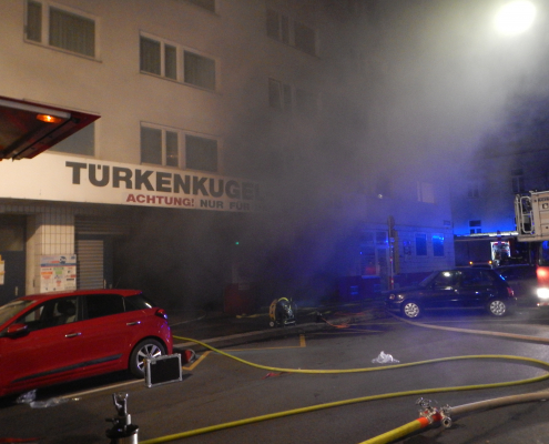 Tiefgaragenbrand in Wien - Mariahilf