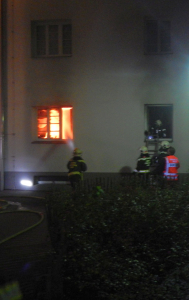 Menschenrettung aus brennender Wohnung