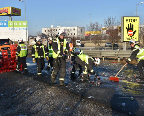 Autobahnausfahrt wegen Scherbenmeer gesperrt