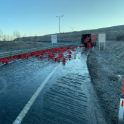 Autobahnausfahrt wegen Scherbenmeer gesperrt