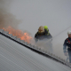 Großaufgebot der BF Wien bekämpft Dachbrand am Donauzentrum