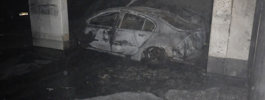 Nächtlicher Tiefgaragenbrand in Liesing